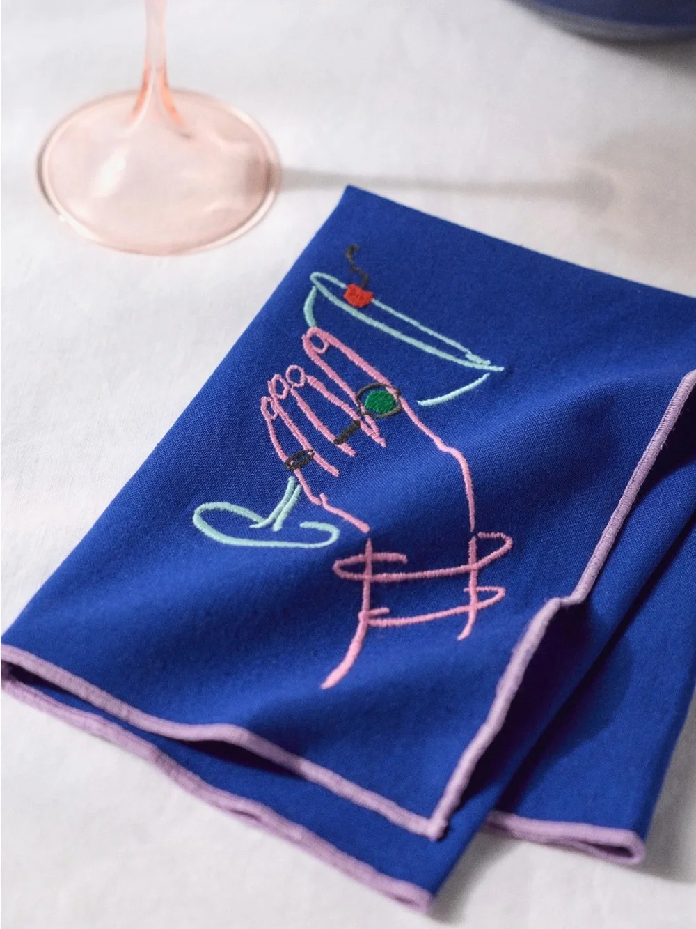 Anthropologie Phthalo Ruth Cocktail Napkins Set of 2